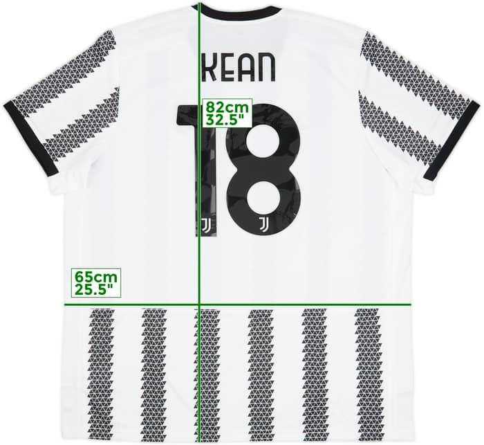 2022-23 Juventus Home Shirt Kean #18 (XXL)
