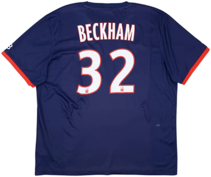 2013-14 Paris Saint-Germain Home Shirt Beckham #32 - 7/10 - (XXL)