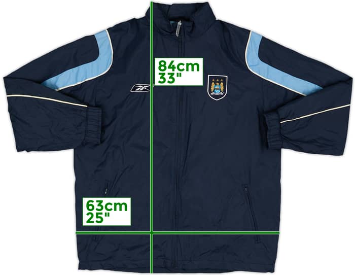 2004-06 Manchester City Reebok Hooded Rain Jacket - 7/10 - (L)