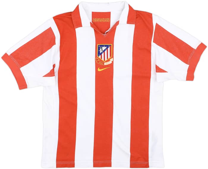2003-04 Atletico Madrid Centenary Home Shirt - 8/10 - (S)