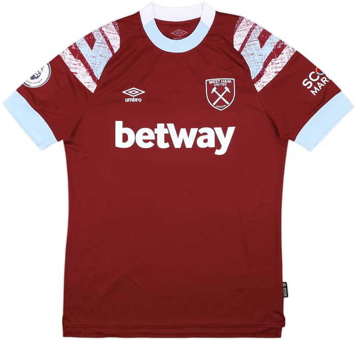2022-23 West Ham Home Shirt Scamacca #7 - 10/10 - (L)