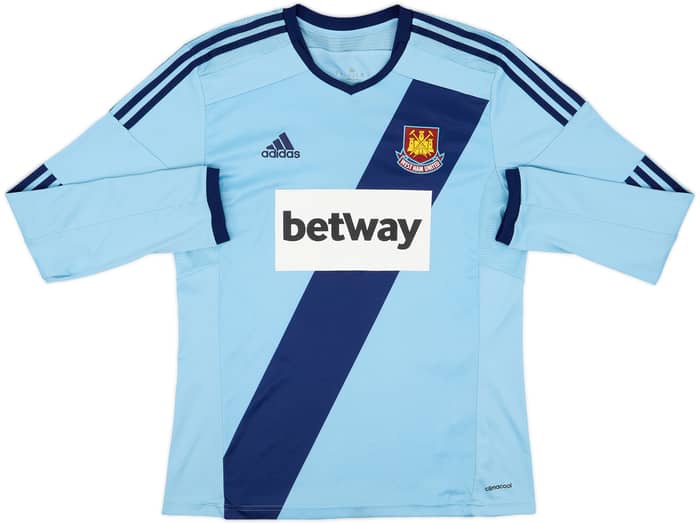 2014-15 West Ham Away L/S Shirt Noble #16 - 9/10 - (M)