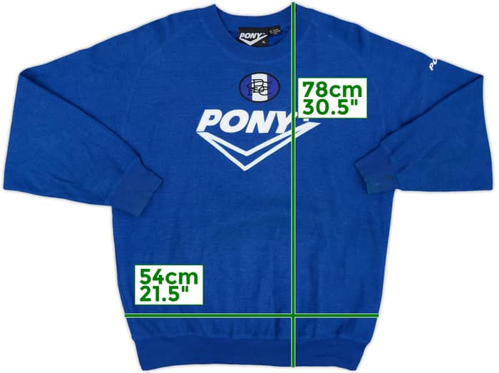 1996-97 Birmingham Pony Sweat Top - 8/10 - (XL)