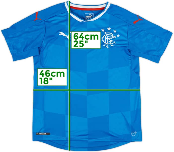 2016-18 Rangers Home Shirt - 8/10 - (XL.Boys)