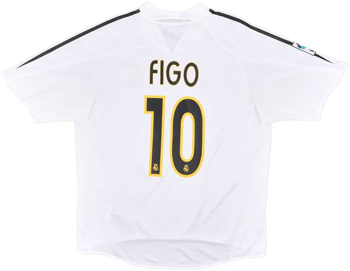 2004-05 Real Madrid Home Shirt Figo #10 - 7/10 - (L)