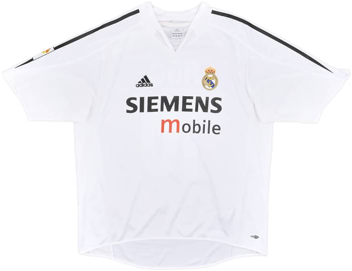 2004-05 Real Madrid Home Shirt Figo #10 - 7/10 - (L)