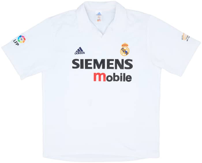 2002-03 Real Madrid Centenary Home Shirt Zidane #5 - 7/10 - (L)