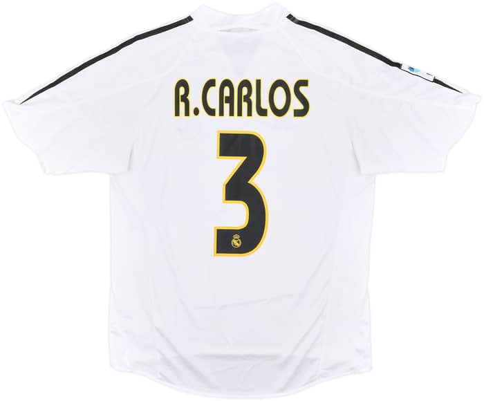2004-05 Real Madrid Home Shirt R. Carlos #3 - 6/10 - (M)