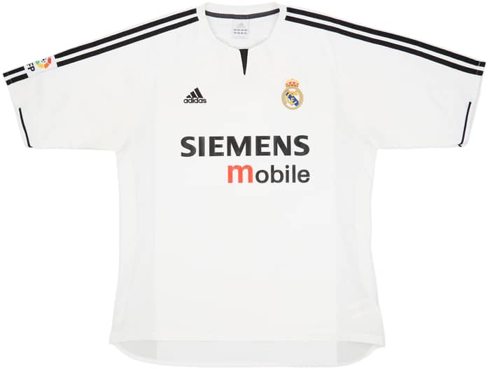 2003-04 Real Madrid Home Shirt Zidane #5 - 7/10 - (XL)