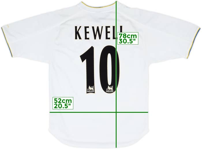 2000-02 Leeds United Home Shirt Kewell #10 - 6/10 - (S)