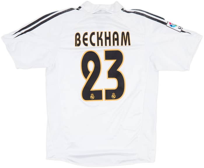 2004-05 Real Madrid Home Shirt Beckham #23 - 6/10 - (S)