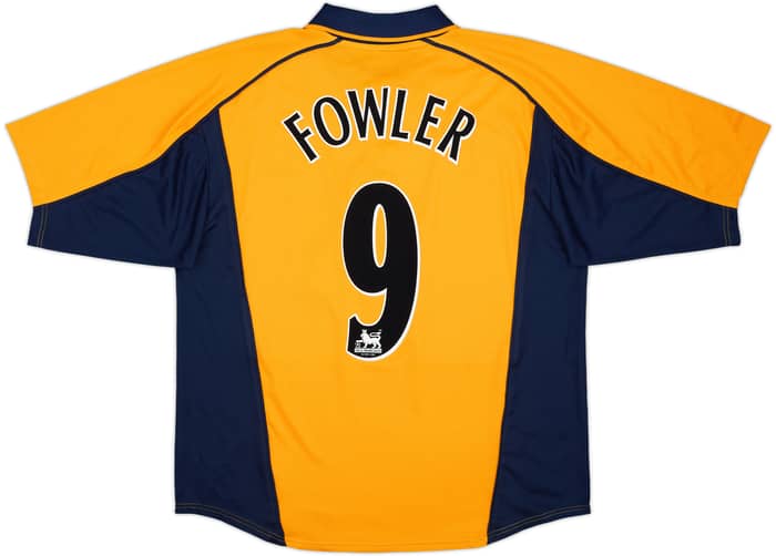 2000-02 Liverpool Away Shirt Fowler #9 - 9/10 - (XL)