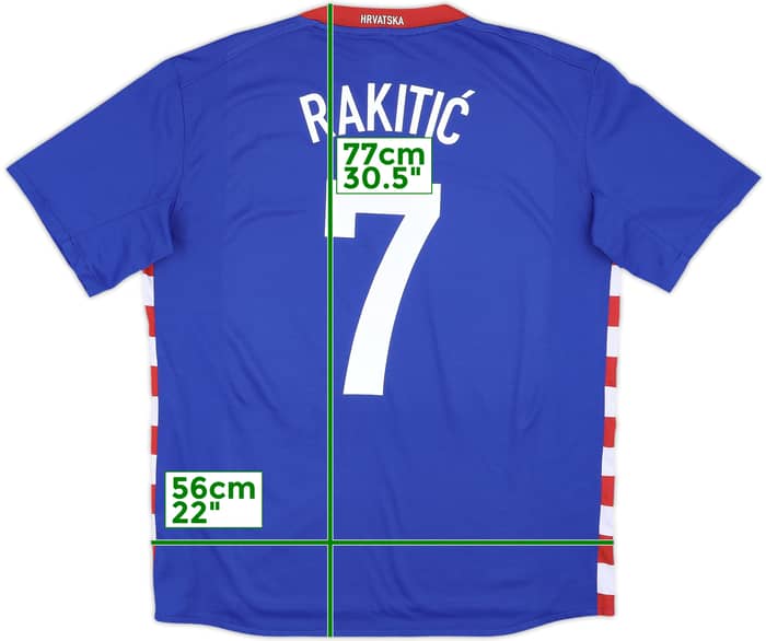 2007-09 Croatia Away Shirt Rakitic #7 - 8/10 - (L)