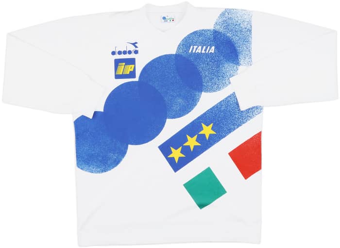 1992-94 Italy Diadora Training L/S Shirt - 8/10 - (L)