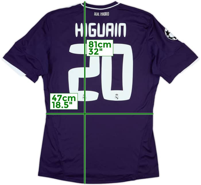 2010-11 Real Madrid CL Third Shirt Higuain #20 - 8/10 - (M)
