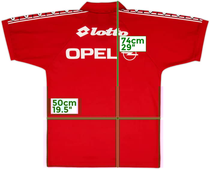 1995-96 AC Milan Lotto Training Shirt - 8/10 - (M)