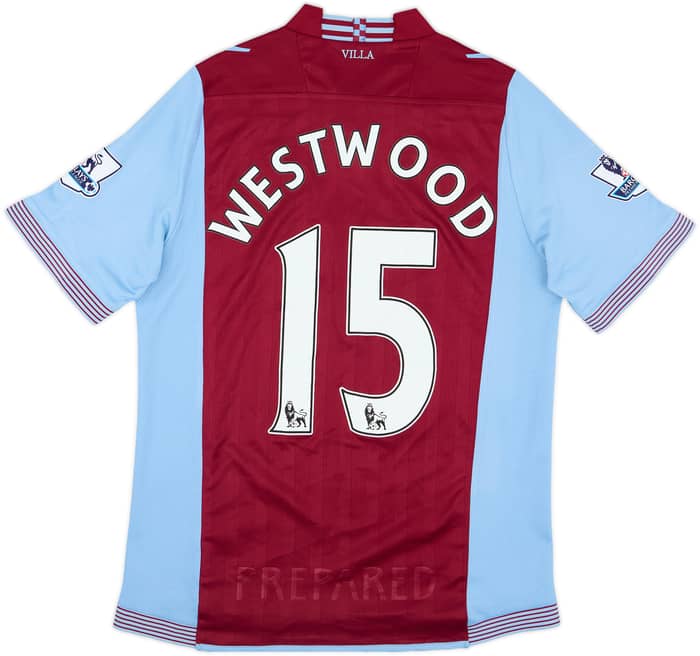 2013-14 Aston Villa Home Shirt Westwood #15 - 7/10 - (L)