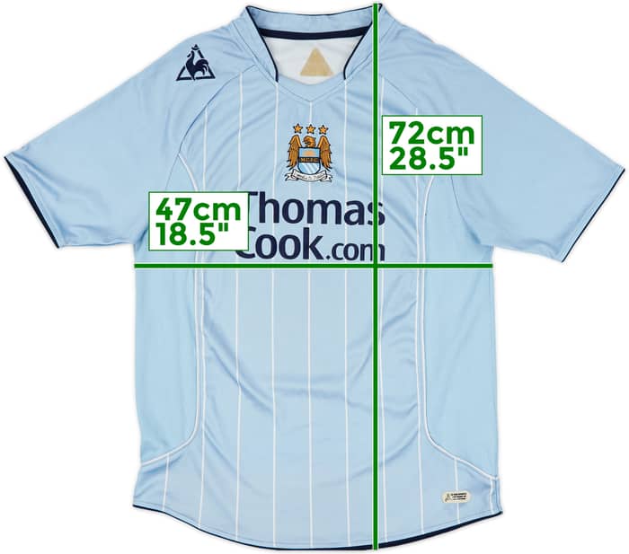 2007-08 Manchester City Home Shirt Richards #2 - 6/10 - (S)