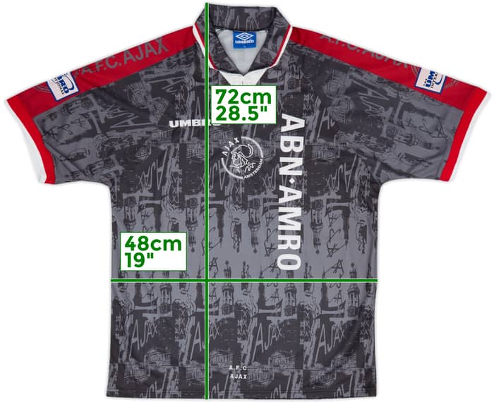 1996-97 Ajax Player Issue Away Shirt Kluivert #9 - 9/10 - (XL)