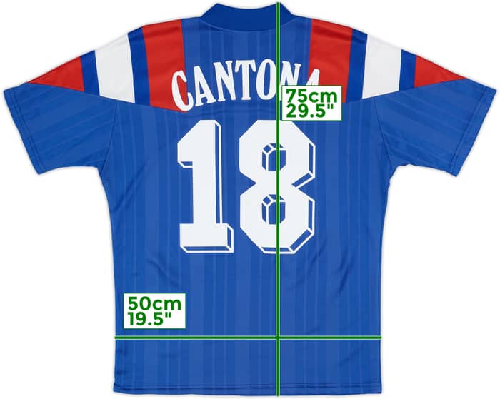 1992-94 France Home Shirt Cantona #18 - 8/10 - (M)