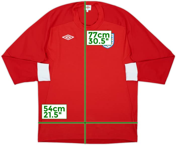 2010-11 England Away L/S Shirt - 8/10 - (L)