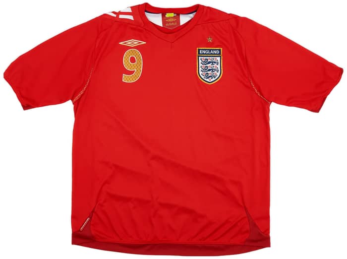 2006-08 England Away Shirt Rooney #9 - 8/10 - (XL)
