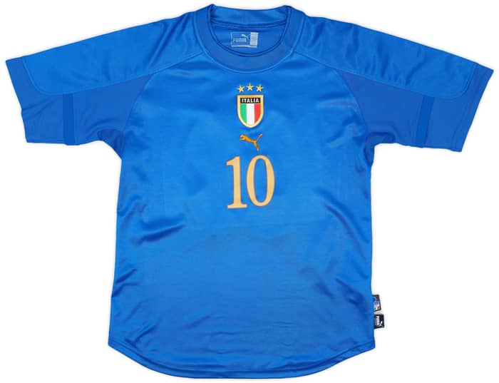 2004-06 Italy Home Shirt Totti #10 - 6/10 - (M)