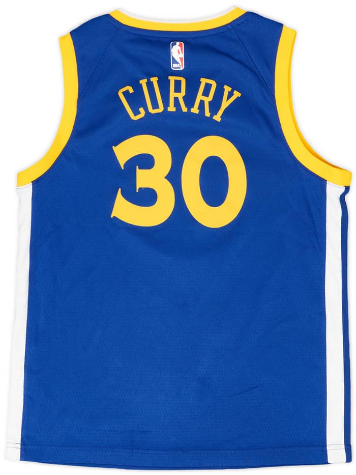 2017-19 Golden State Warriors Curry #30 Nike Swingman Away Jersey - 7/10 - (M.Boys)