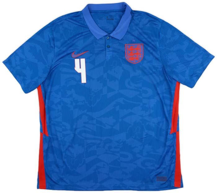 2020-21 England Away Shirt Rice #4 - 8/10 - (XL)