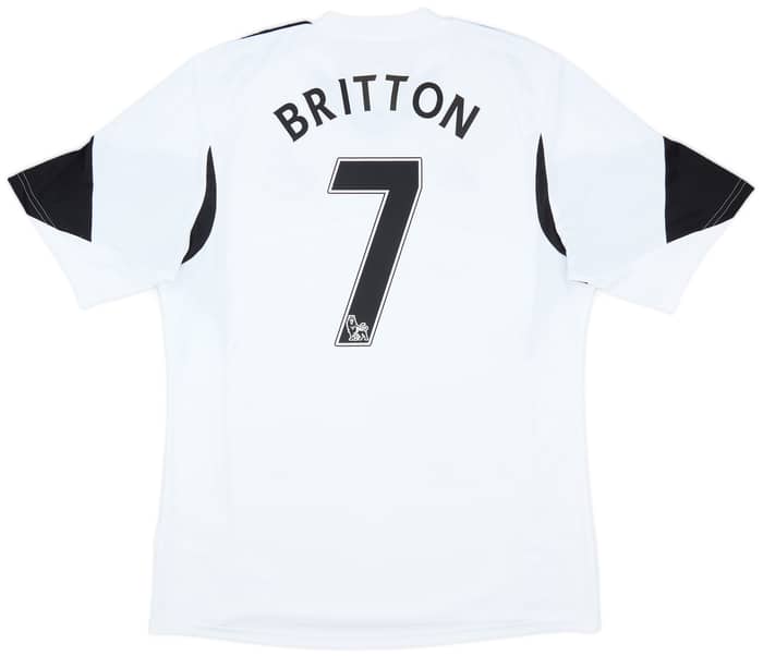 2013-14 Swansea Home Shirt Britton #7 - 8/10 - (L)