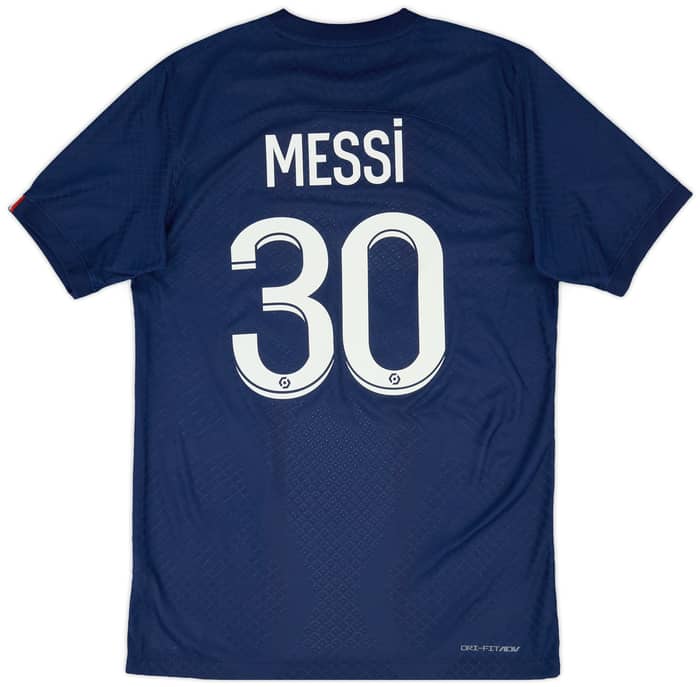 2022-23 Paris Saint-Germain Authentic Home Shirt Messi #30 - 8/10 - (S)