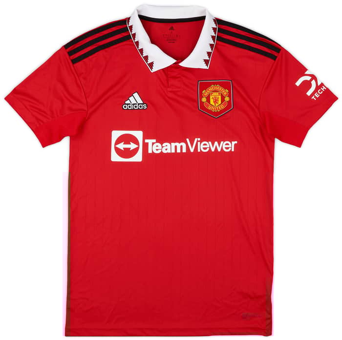 2022-23 Manchester United Home Shirt Ronaldo #7 - 8/10 - (S)