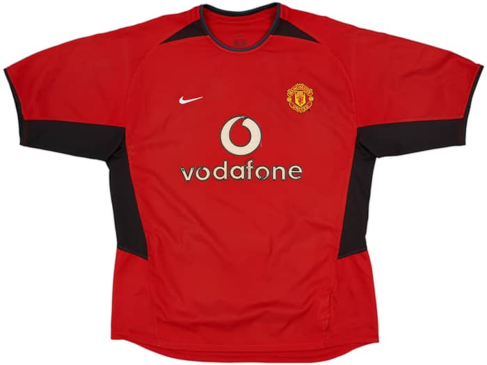 2002-04 Manchester United Home Shirt Beckham #7 - 6/10 - (L)