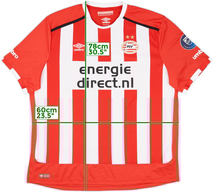 2016-17 PSV Home Shirt - 7/10 - (3XL)