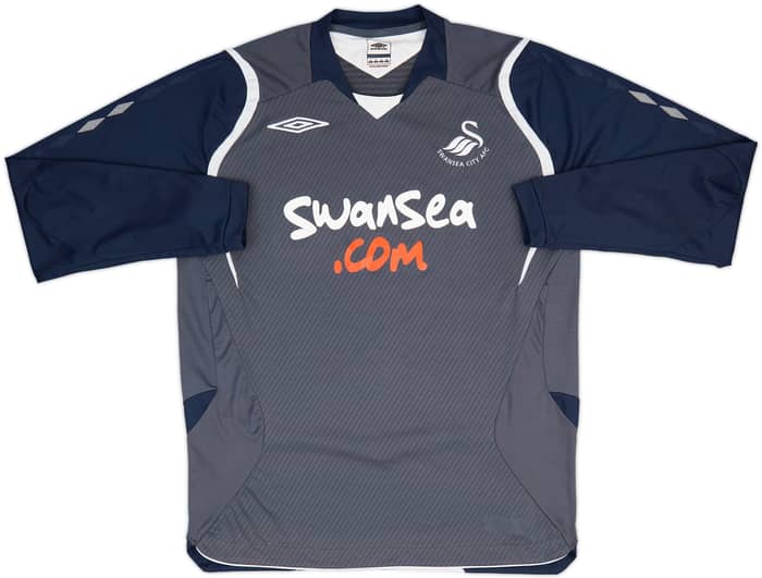 2008-09 Swansea Away L/S Shirt - 7/10 - (S)