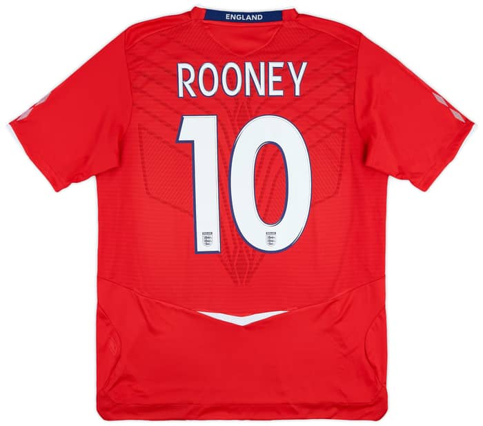 2008-10 England Away Shirt Rooney #9 - 9/10 - (L)