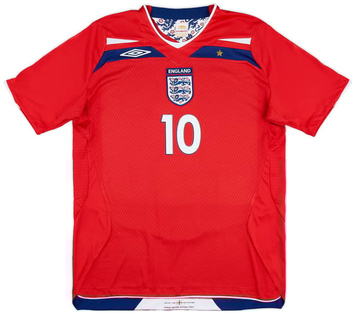 2008-10 England Away Shirt Rooney #9 - 9/10 - (L)