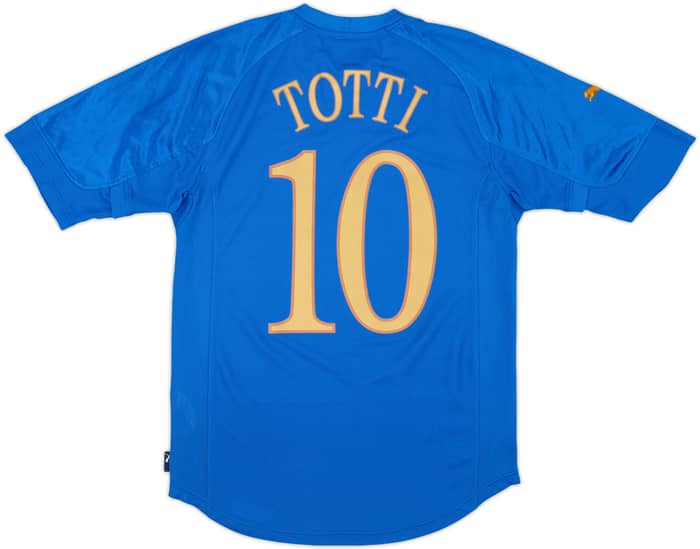 2004-06 Italy Home Shirt Totti #10 - 5/10 - (S)