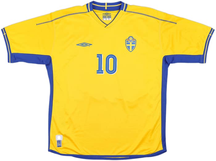 2003-04 Sweden Home Shirt Ibrahimovic #10 - 9/10 - (XL)