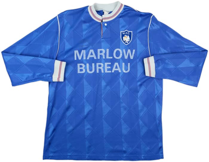 1987-89 Marlow Match Issue Home L/S Shirt #8