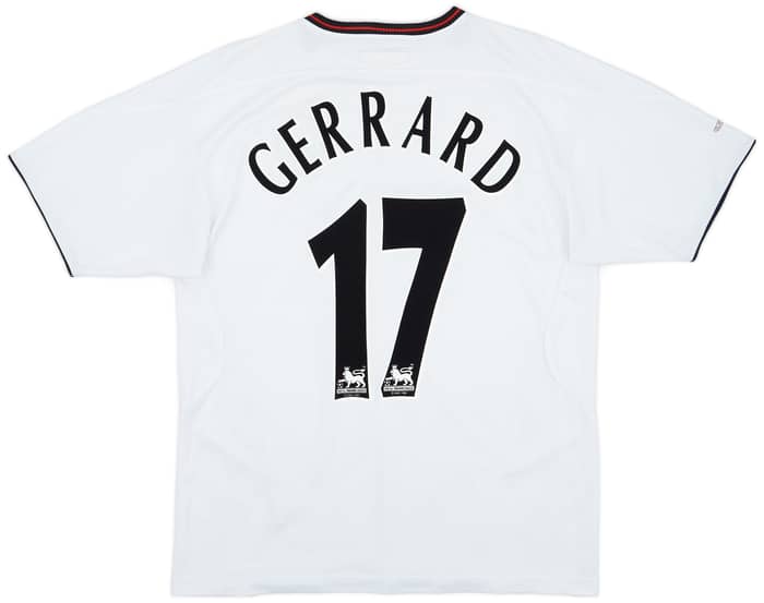 2003-04 Liverpool Away Shirt Gerrard #17 - 5/10 - (S)