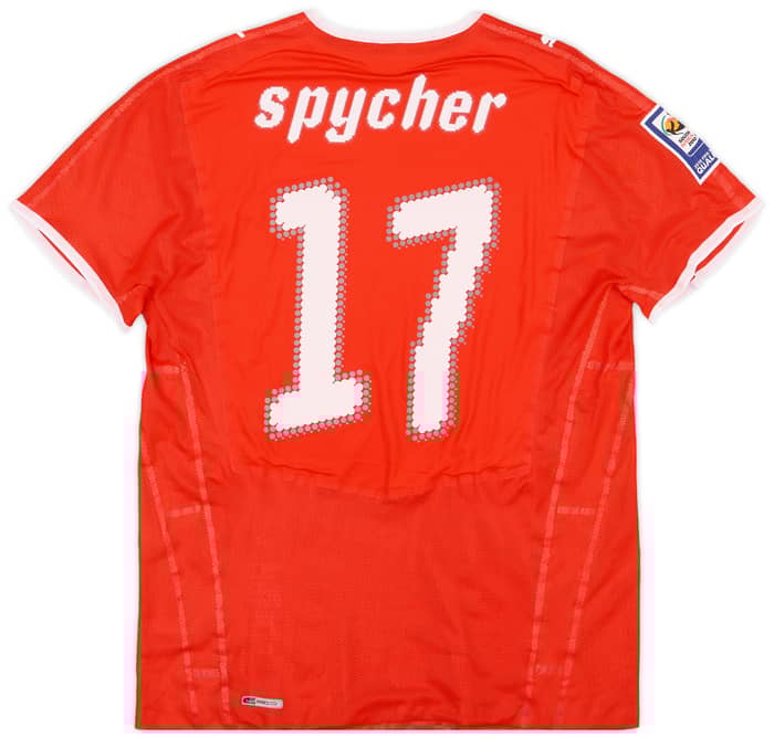2008-10 Switzerland Match Issue World Cup Qualifiers Home Shirt Spycher #17