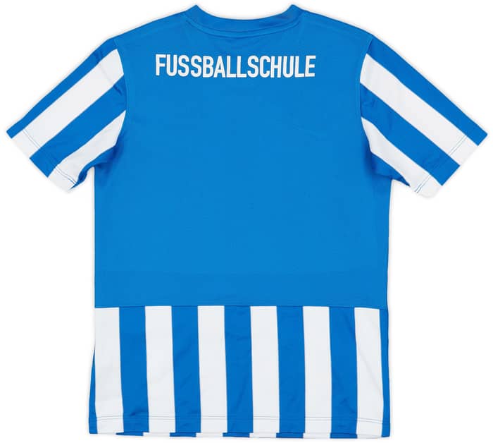 2013-14 Hertha Berlin Signed 'Fussballschule' Home Shirt - 7/10 - (M.Boys)