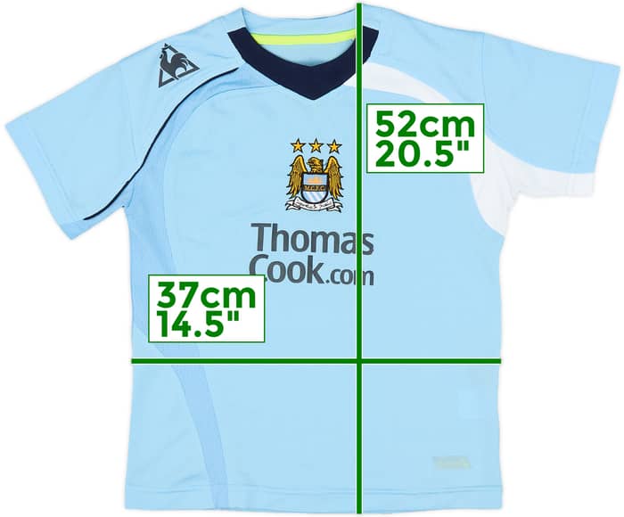 2008-09 Manchester City Home Shirt - 8/10 - (M.Boys)