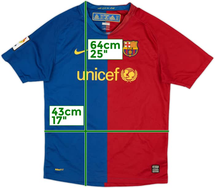2008-09 Barcelona Home Shirt - 9/10 - (L.Boys)