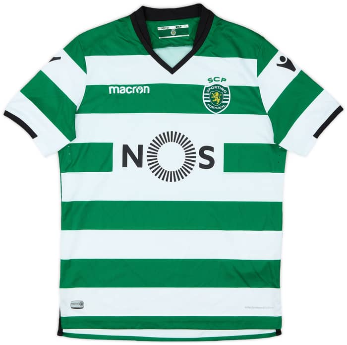 2017-18 Sporting CP Home Shirt - 7/10 - (L.Boys)