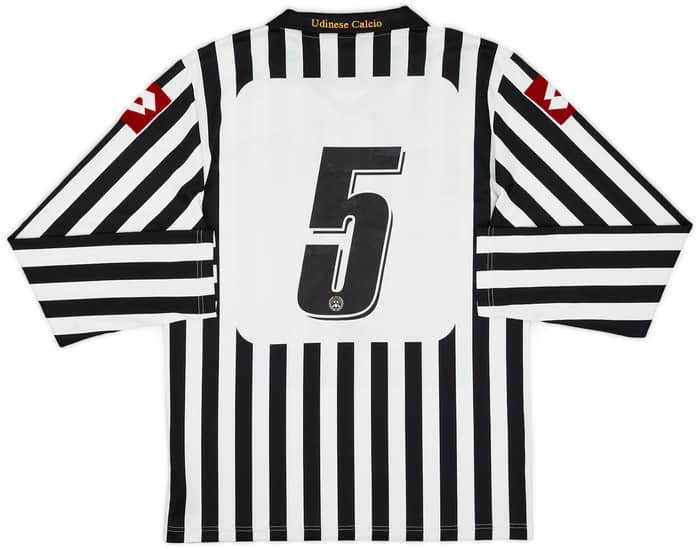 2008-09 Udinese Home L/S Shirt #5 - 6/10 - (L)