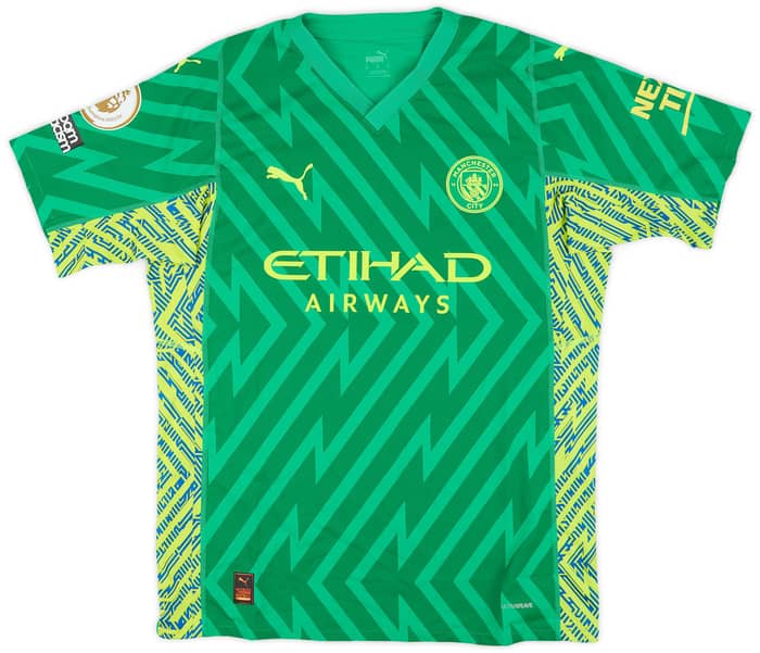 2022-23 Manchester City Match Issue GK Shirt Ederson M. #31