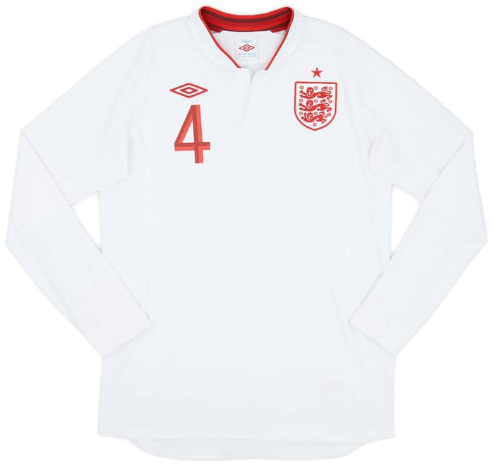 2012-13 England Home Shirt Gerrard #4 - 8/10 - (M)