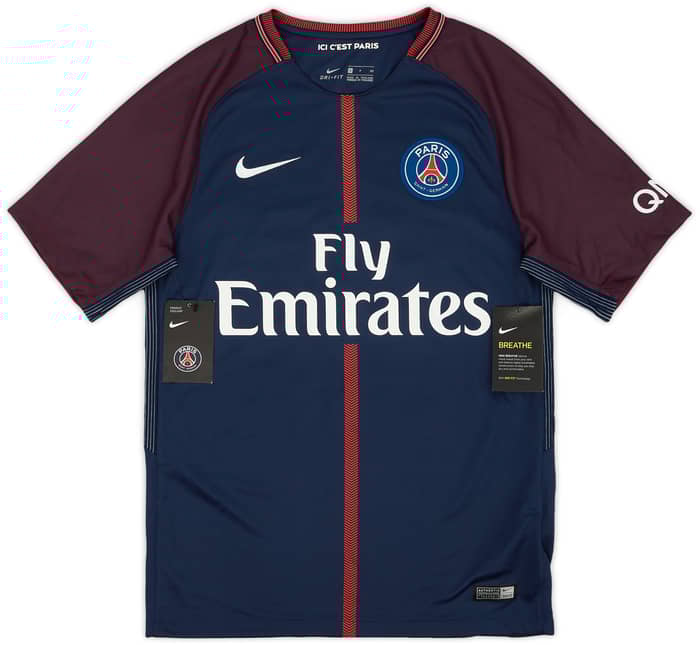 2017-18 Paris Saint-Germain Home Shirt Neymar Jr #10 (S)